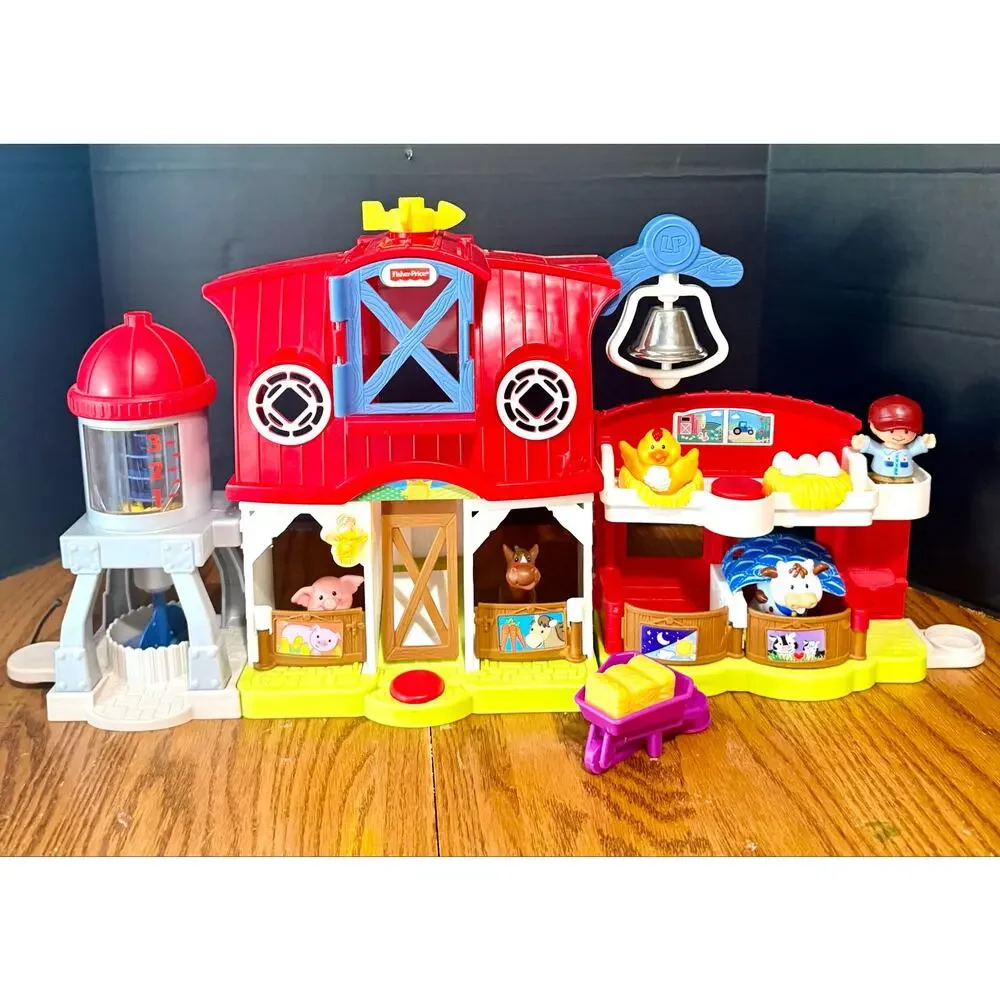FP Little People Caring For Animals Farm Barn Farmer Animals Smart Stages set 1